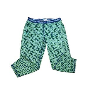 Women's Under Armor Capri Leggings Green Blue *SEE PICTURES FOR SIZING* Size 2/4